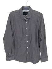 Robert Graham Shirt Men Large Purple Stretch Tailored Button Up Flip Cuff Preppy
