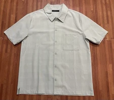 Oak + Fort Size Small Textured Short Sleeve Button Down Shirt