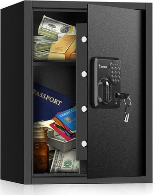 Large Safe Box 1.8 Cubic Feet with Digital Lock, Steel Security Safe