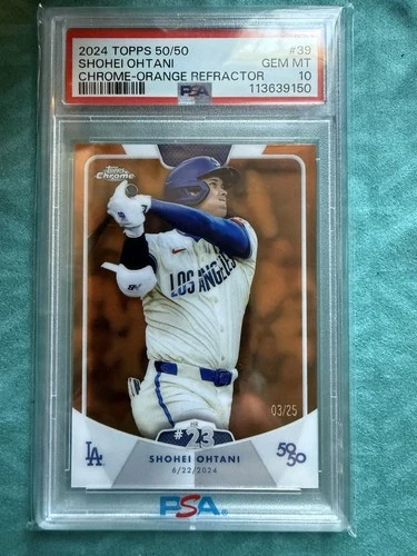 2024 Topps 50/50 Shohei Ohtani Shohei Ohtani HR #23 Orange /25