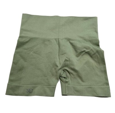 SET Active Sculptflex Mini Bike Shorts in Green