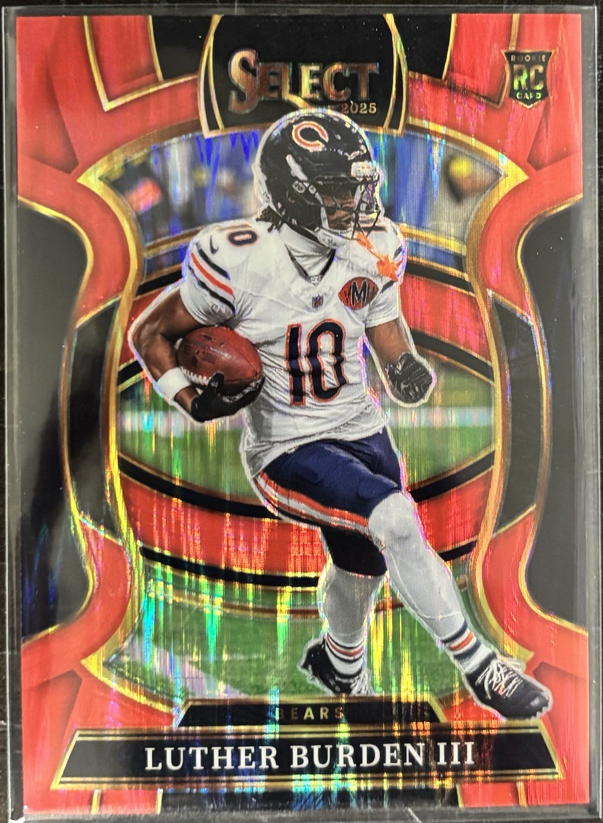 2025 Panini Select Luther Burden III Red Concourse Red Shock /249 Bears