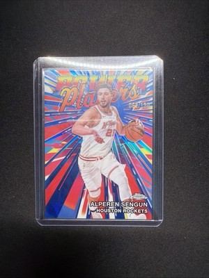 2025-26 Topps Chrome Update Basketball Alperen Sengun 65/150 Blue Refractor