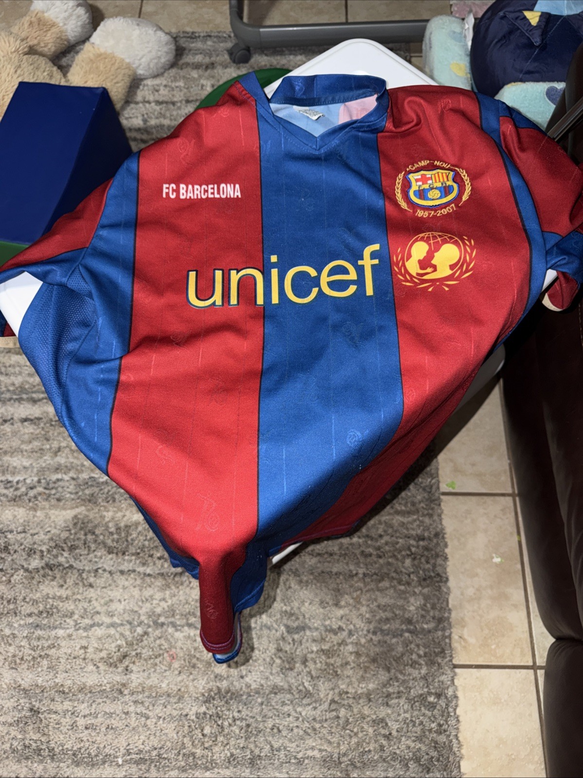 Vintage FC Barcelona 50 Years Jersey Size XL Messi