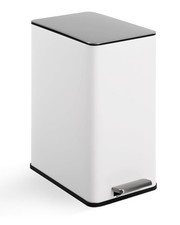 4 Gallon Slim Stainless Steel Step Trash Can Soft Close Lid for Kitchen Bathroom