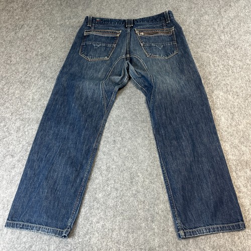 Diesel Jeans Mens 36 32 Relaxed Straight Loose Baggy Dark Wash Blue Vtg Arker FP - Picture 2 of 13