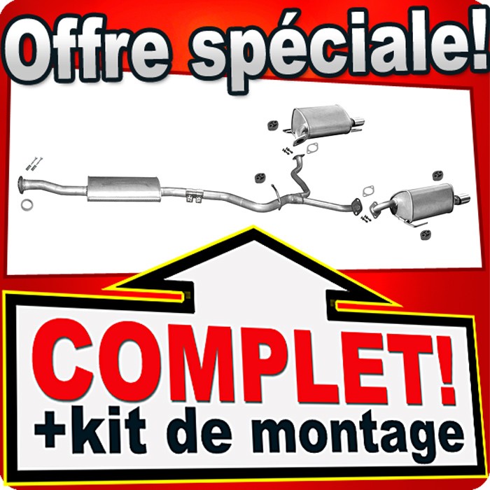 Silencieux d'échappement anti-corrosion Subaru Legacy 4 pot arrière Outback 2.5 robuste