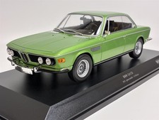BMW 3.0 CSI 1971 Green Metallic 1:18 Scale Minichamps 155028034