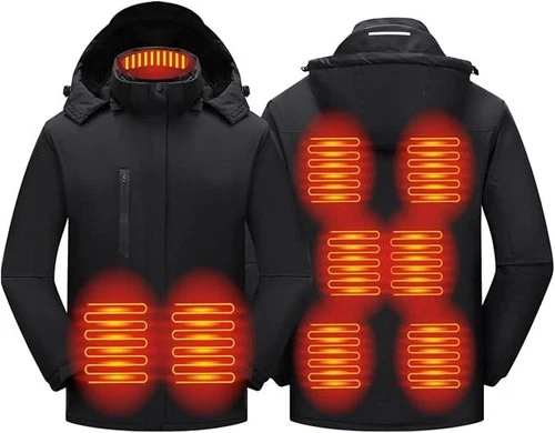 Chaqueta Térmica Calefactable De Hombre Abrigo Con Capucha Calentador Eléctrico video thumbnail