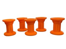 5 Orange Marble Displays - For 5/8" - 1 Marbles - Lot 8547