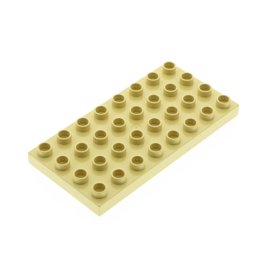 1x Lego Duplo Building Plate 4x8 Beige Basic Baseplate 6184966 20820 10199 4672