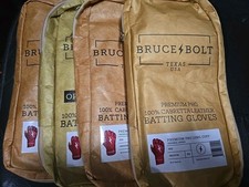 2026-4-BRUCE BOLT ADULT Premium Pro Short Cuff Batting Gloves RED Medium
