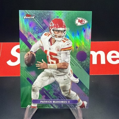Patrick Mahomes II Numbered /75 Green 2025 Topps Finest #58 SP KC CHIEFS