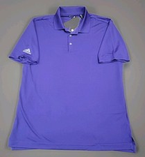 Adidas Men's XL A230 M Performance PURPLE Polo Short Sleeve FK3668 NEW NWT GOLF