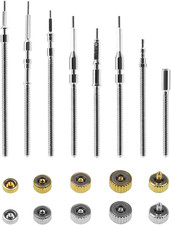 162Pcs Watch Repair Kit Copper Stainless Steel Watch Stem Extender Watch Crowns