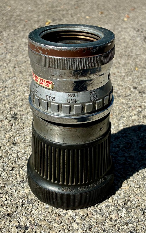 Akron Brass Turbojet 1.5" Fire Hose Nozzle 1727 Heavy Solid Construction!