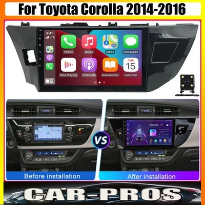 For Toyota Corolla 2014-2016 Android 13 32GB Car Radio Stereo GPS Navi CarPlay