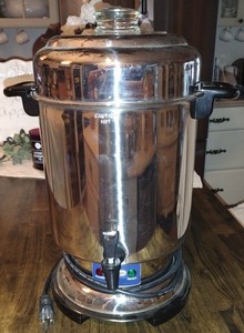 DeLonghi DCU60 Coffee Maker Pot Urn 20 - 60 Cup Stainless Steel Percolator