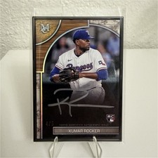 Topps 2025 Museum Collection Framed Autograph Kumar Rocker Rangers RC 4/5