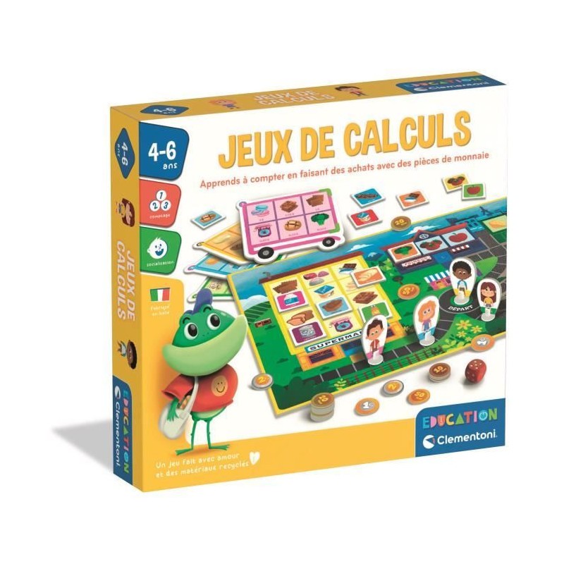 Jeu de calculs Clementoni idée cadeau d'anniversaire éducatif et ludique
