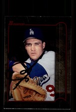 Signed Baseball Card Auto Todd Hundley 1999 Bowman Chrome #246 Dodgers