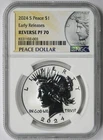 2024-S Peace Dollar $1 Reverse PF 70 NGC Early Releases