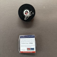 Ryan Murray Autographed Signed Blue Jackets Logo Puck - PSA