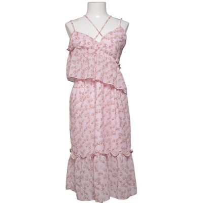 Lost Ink, Maxikleid, Größe: S, Pink, Polyester, Blumen, Damen #KSh