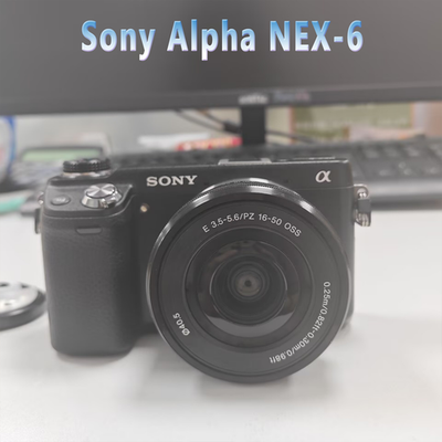 Sony Alpha NEX-6 16.1MP Digital Camera with Viewfinder + 16-50mm