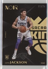 2017-18 Panini Noir Rookies Home Gold 1/25 Justin Jackson #96 s3g