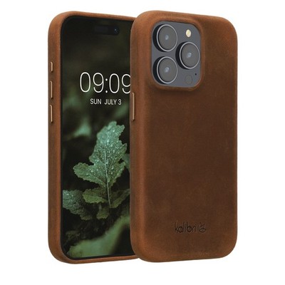 Leder Hülle für Apple iPhone 15 Pro Handy Cover Case Tasche Schutzhülle