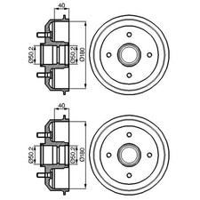 Tambour de frein Ford ESCORT