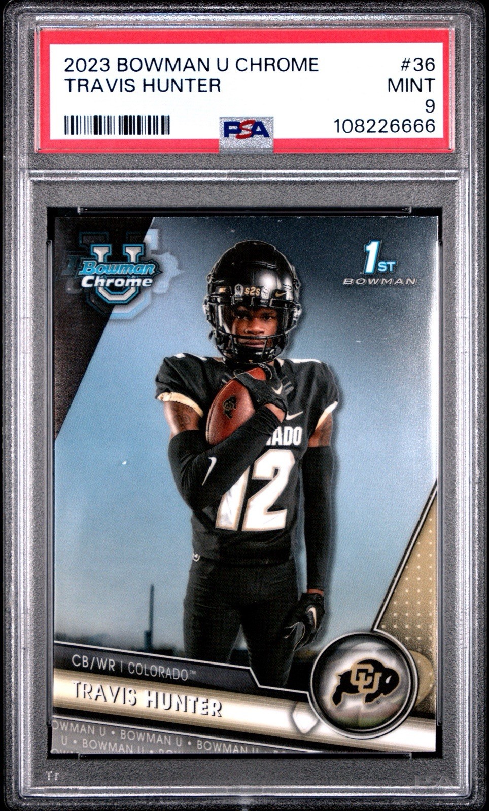 2023 Bowman University Chrome - Travis Hunter #36 (RC) PSA 9 📈📈📈
