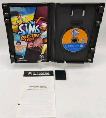 Sims Bustin' Out - (GameCube, 2003) *CIB w/ 251 OEM Memory Card* VGC* Tested!