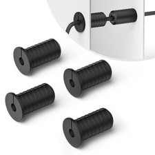 4 PCS 3/4 Inch Starlink Cable Grommet Black Wall Grommets,