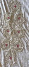 Lot of  11- Antique Vintage Handmade Crochet Dollies Varity Size Design PreOwned