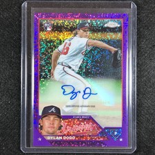 2023 Chrome Update Dylan Dodd Rookie Auto Purple Speckle 276/299