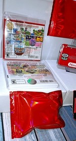 🔥🔴🔥 Nintendo 3DS FLAME RED Console Bundle Mario 3D Land + Captain Toad + Case