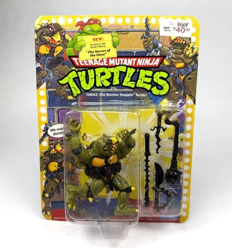 Tokka Vintage TMNT Teenage Mutant Ninja Turtles Action Figure New 1991 Unpunched