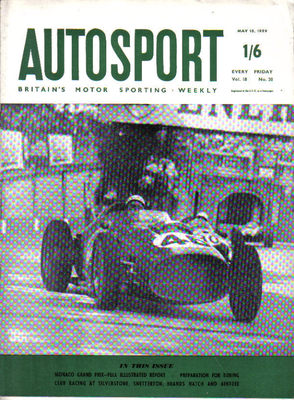 Autosport May 15 1959 Monaco GP Harry Miller Aintree Snetterton Brands Hatch