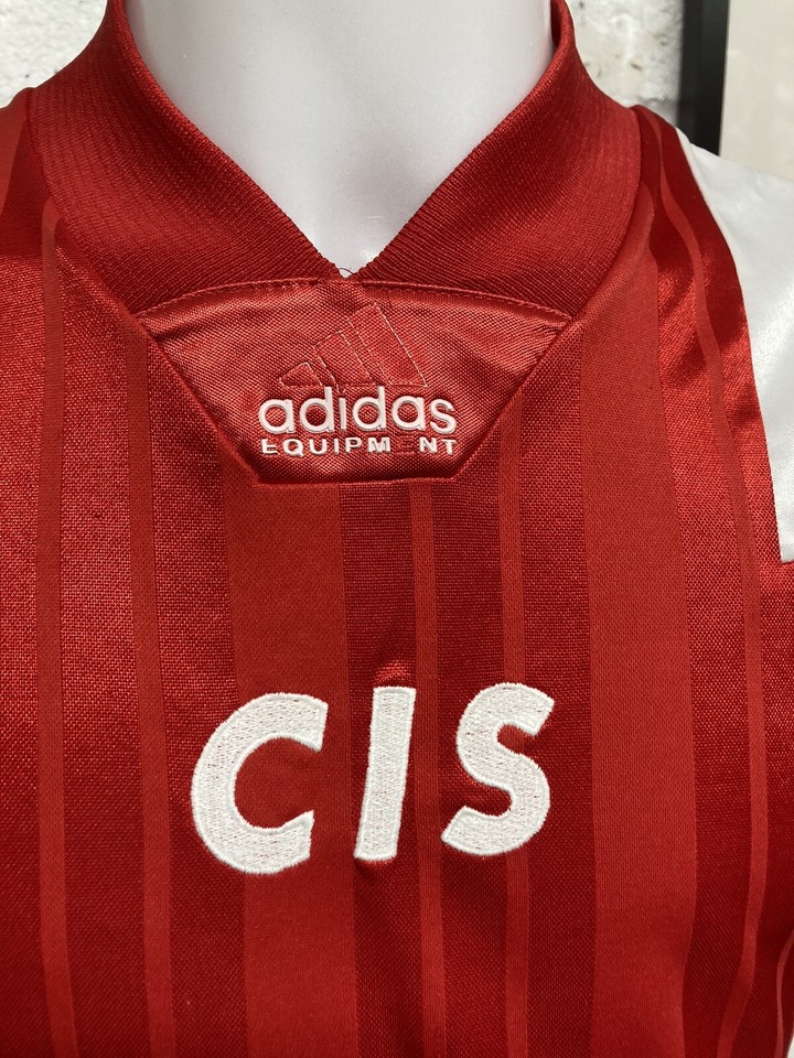 CIS Football Shirt 1992 Adidas Small Classic Soccer Jersey USSR Soviet