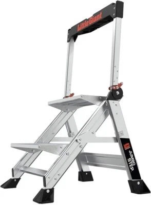 Little Giant Ladders, Jumbo Step, 2 pasos, 2 pies, taburete, aluminio, tipo 1AA - Imagen 1 de 4