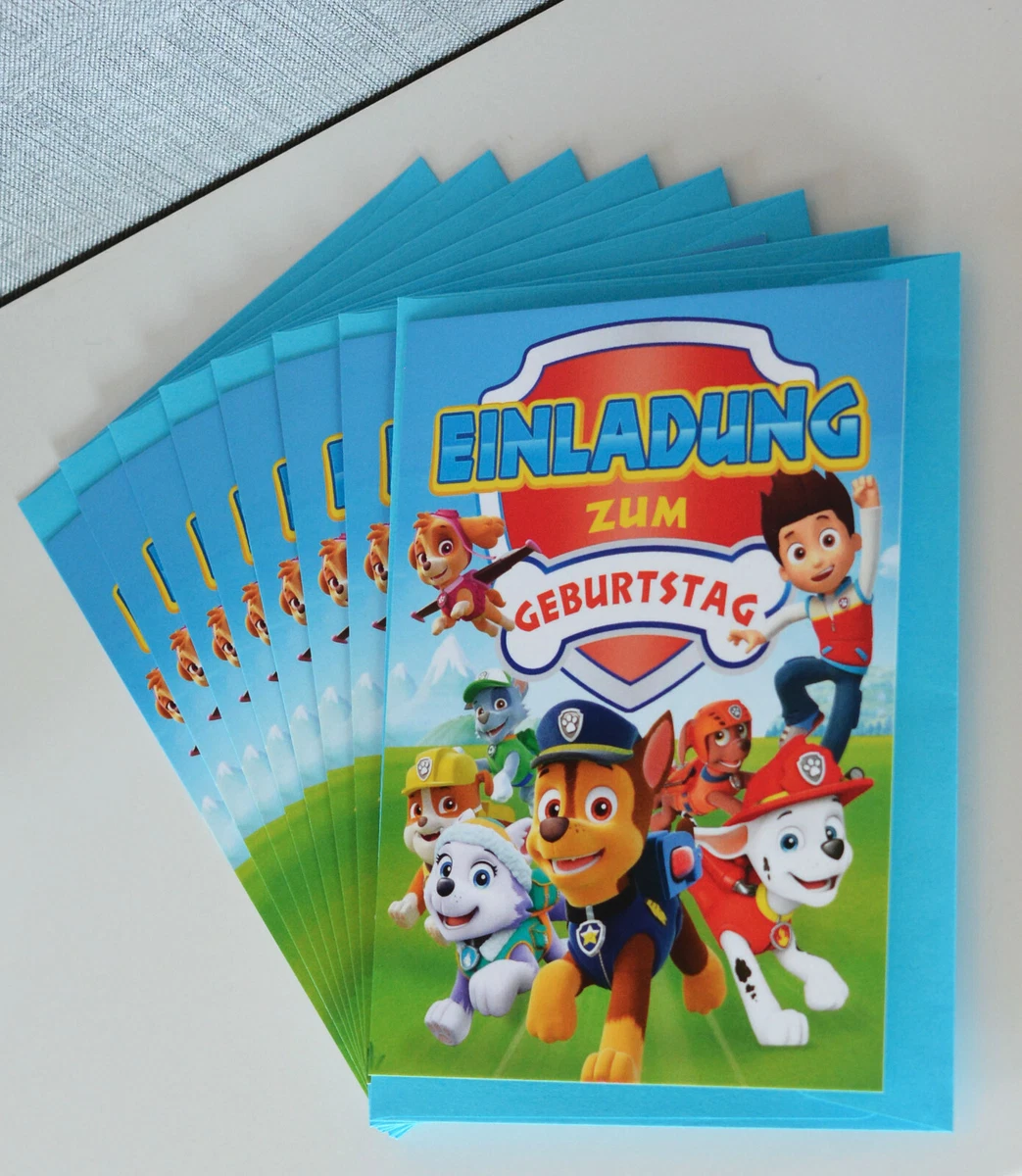 Einladung Kindergeburtstag Paw Patrol