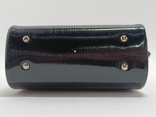 Elegant Olga Berg Black Hard Shell Top Handle - Clutch Handbag - Picture 8 of 9