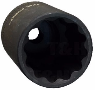 US PRO 12 Point Axle Hub Nut Socket Set 1/2" Drive Thin Wall Deep Impact Sockets - Picture 3 of 9