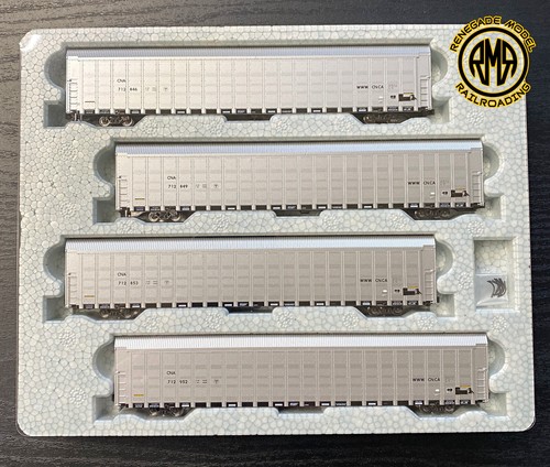 KATO 1065509 N Scale Canadian National CN Aluminum Autorack 4 Car Set