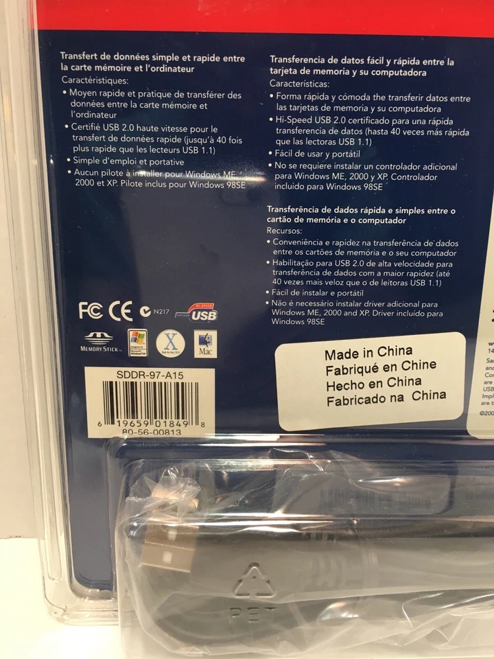 SanDisk ImageMate USB 2.0 Reader/Writer / For Memory Stick&Memory Stick PRO New - Image 4 of 4