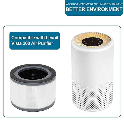2X Replacement Air Purifier Filter for Levoit Vista 200-RF Vista 200 HEPA Filter - Picture 5 of 12