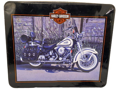 Vintage 2003 HARLEY DAVIDSON Motorcycle Collector's Metal Tin