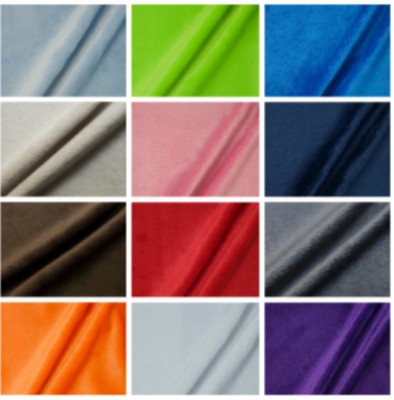 58/60'' Minky Solid Fabric By The Yard - Various Colors